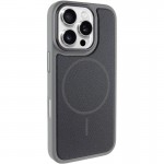 Чохол PC Textile Hybrid with Magnetic Fit для Apple iPhone 16 Pro (6.3") Grey / Black