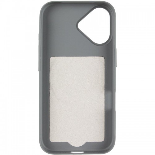 Чохол PC Textile Hybrid with Magnetic Fit для Apple iPhone 17 (6.3") Grey / Black