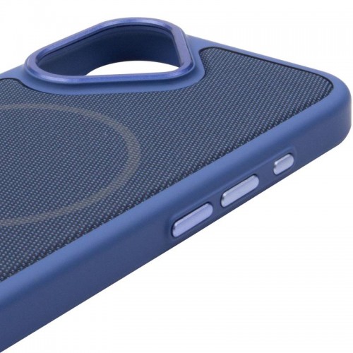 Чохол PC Textile Hybrid with Magnetic Fit для Apple iPhone 17 (6.3") Blue