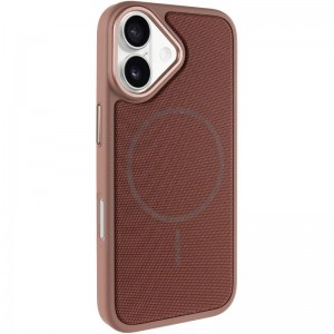 Чехол PC Textile Hybrid with Magnetic Fit для Apple iPhone 17 (6.3") Desert Gold