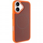 Чохол PC Textile Hybrid with Magnetic Fit для Apple iPhone 17 (6.3") Orange / Brown