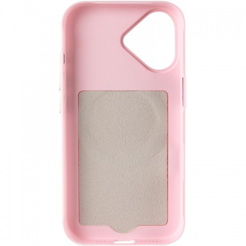 Чехол PC Textile Hybrid with Magnetic Fit для Apple iPhone 17 (6.3") Розовый / Оранжевый