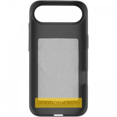Чехол PC Textile Hybrid with Magnetic Fit для Apple iPhone 17 Air (6.5") Черный / Фиолетовый