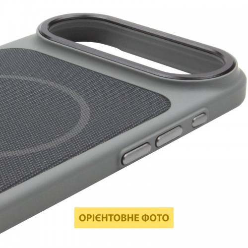 Чохол PC Textile Hybrid with Magnetic Fit для Apple iPhone 17 Air (6.5") Grey / Black