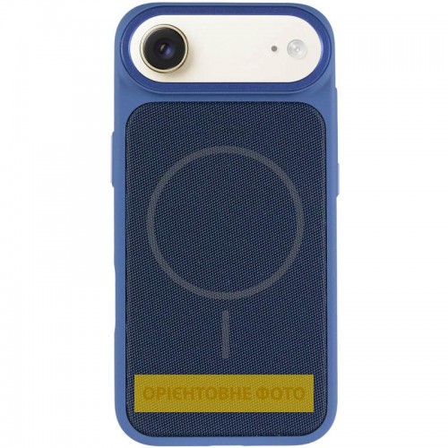 Чехол PC Textile Hybrid with Magnetic Fit для Apple iPhone 17 Air (6.5") Blue