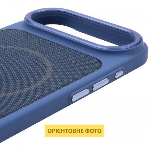 Чехол PC Textile Hybrid with Magnetic Fit для Apple iPhone 17 Air (6.5") Blue