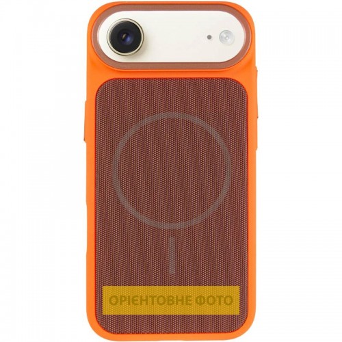 Чохол PC Textile Hybrid with Magnetic Fit для Apple iPhone 17 Air (6.5") Orange / Brown