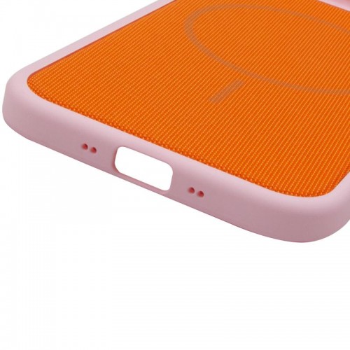 Чохол PC Textile Hybrid with Magnetic Fit для Apple iPhone 17 Air (6.5") Pink / Orange