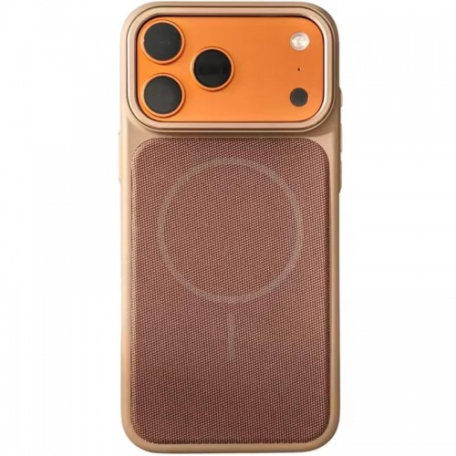 Чехол PC Textile Hybrid with Magnetic Fit для Apple iPhone 17 Pro (6.3") Desert Gold