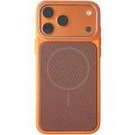 Чохол PC Textile Hybrid with Magnetic Fit для Apple iPhone 17 Pro (6.3") Orange / Brown