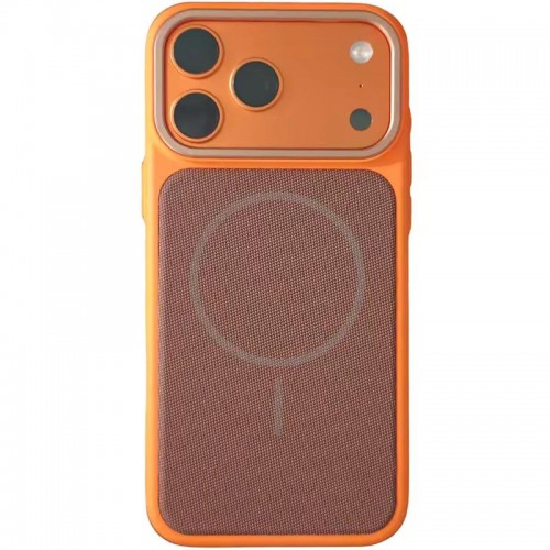 Чохол PC Textile Hybrid with Magnetic Fit для Apple iPhone 17 Pro (6.3") Orange / Brown