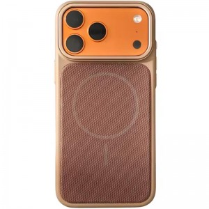 Чехол PC Textile Hybrid with Magnetic Fit для Apple iPhone 17 Pro Max (6.9") Пустынное Золото