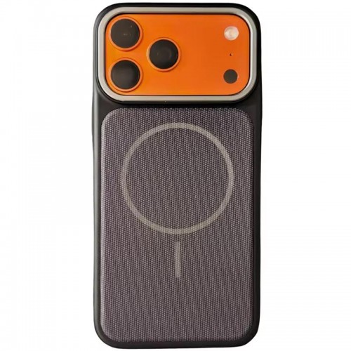 Чохол PC Textile Hybrid with Magnetic Fit для Apple iPhone 17 Pro Max (6.9") Black / Purple