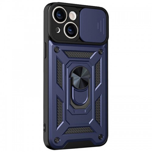 Чехол Ummi Camshield Serge Ring для Apple iPhone 15 (6.1") Синий / Navy