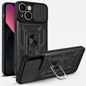 Чехол Ummi Camshield Serge Ring для Apple iPhone 15 (6.1") Черный / Black