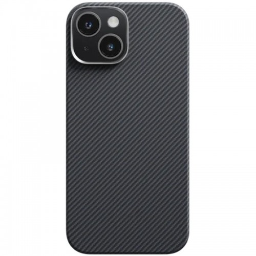 Чохол PC Carbon Protection Slim with MagSafe для Apple iPhone 15 (6.1") Black