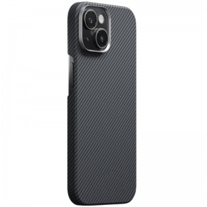 Чехол PC Carbon Protection Slim with MagSafe для Apple iPhone 15 (6.1") Черный