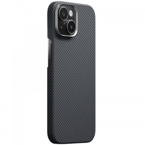 Чохол PC Carbon Protection Slim with MagSafe для Apple iPhone 15 (6.1") Black
