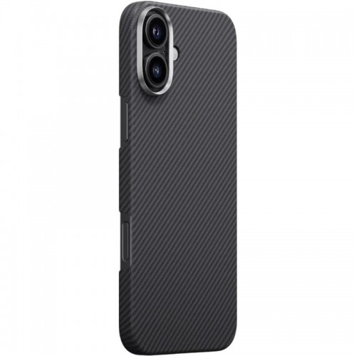 Чехол PC Carbon Protection Slim with MagSafe для Apple iPhone 16 (6.1") Черный
