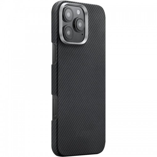 Чехол PC Carbon Protection Slim with MagSafe для Apple iPhone 16 Pro (6.3") Black