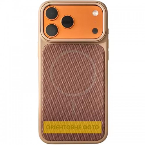 Чехол PC Textile Hybrid with Magnetic Fit для Apple iPhone 15 (6.1") Desert Gold