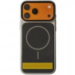 Чохол PC Textile Hybrid with Magnetic Fit для Apple iPhone 15 (6.1") Grey / Black