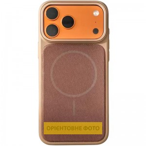 Чехол PC Textile Hybrid with Magnetic Fit для Apple iPhone 16 (6.1") Desert Gold
