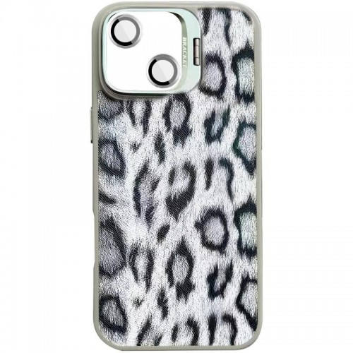 Чехол TPU+PC Wild Leopard с магнитным креплением и защитой камеры для Apple iPhone 13 / 14 (6.1") Серый