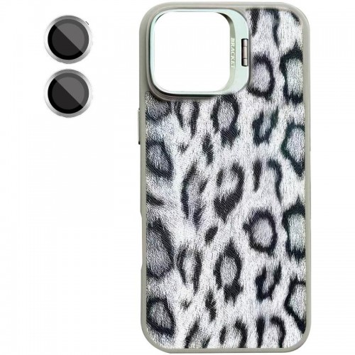 Чехол TPU+PC Wild Leopard с магнитным креплением и защитой камеры для Apple iPhone 13 / 14 (6.1") Серый