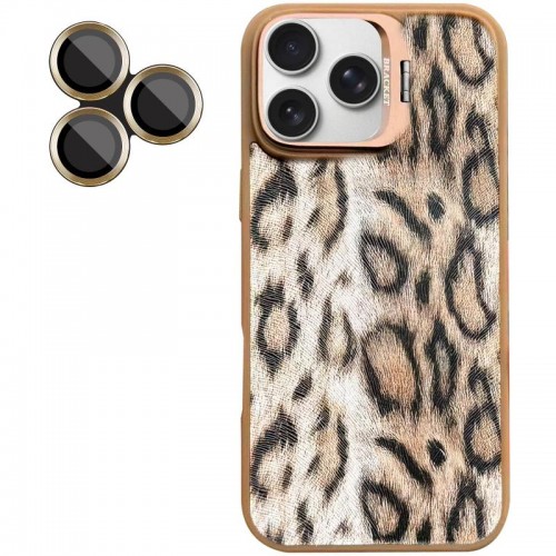 Чохол TPU+PC Wild Leopard with Magnetic Fit and Lens для Apple iPhone 15 Pro (6.1") Brown