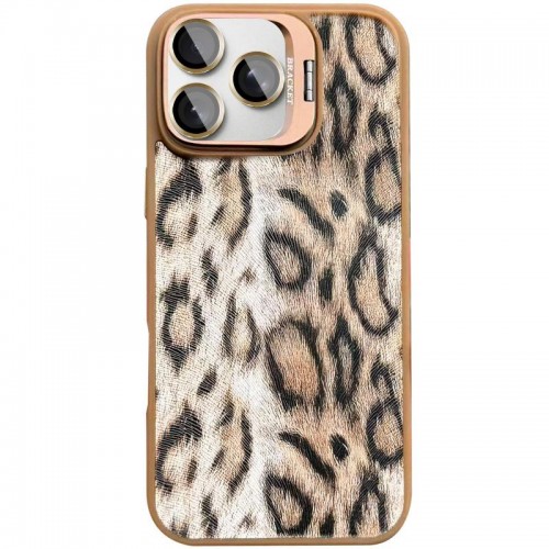 Чохол TPU+PC Wild Leopard with Magnetic Fit and Lens для Apple iPhone 15 Pro (6.1") Brown