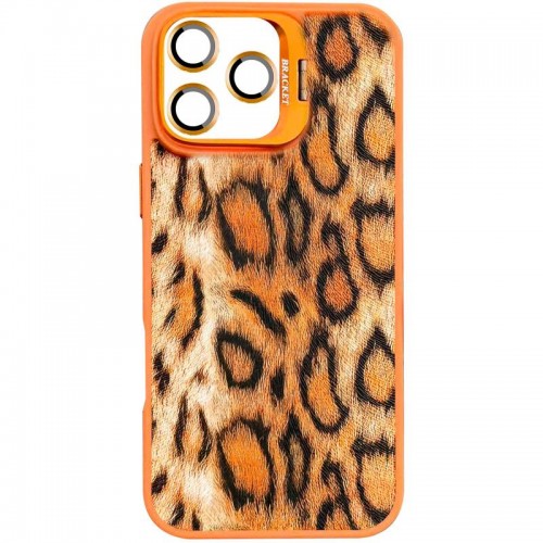 Чохол TPU+PC Wild Leopard with Magnetic Fit and Lens для Apple iPhone 15 Pro (6.1") Orange
