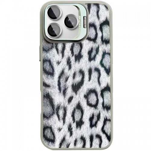 Чохол TPU+PC Wild Leopard with Magnetic Fit and Lens для Apple iPhone 15 Pro Max (6.7") Grey