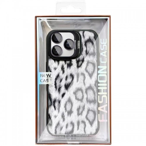 Чохол TPU+PC Wild Leopard with Magnetic Fit and Lens для Apple iPhone 16 Pro (6.3") Black