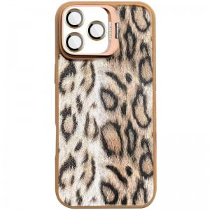 Чохол TPU+PC Wild Leopard with Magnetic Fit and Lens для Apple iPhone 16 Pro (6.3") Brown