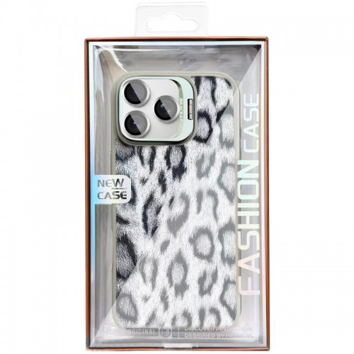 Чохол TPU+PC Wild Leopard with Magnetic Fit and Lens для Apple iPhone 16 Pro (6.3") Grey