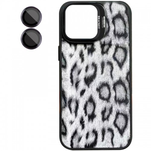 Чехол TPU+PC Wild Leopard с магнитным креплением и защитой камеры для Apple iPhone 17 (6.3") Черный