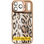 Чехол TPU+PC Wild Leopard with Magnetic Fit and Lens для Apple iPhone 17 Air (6.5") Коричневый