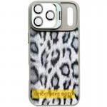 Чехол TPU+PC Wild Leopard with Magnetic Fit and Lens для Apple iPhone 17 Air (6.5") Серый