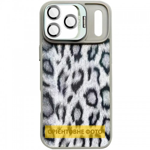 Чохол TPU+PC Wild Leopard with Magnetic Fit and Lens для Apple iPhone 17 Air (6.5") Grey