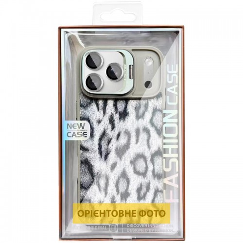 Чохол TPU+PC Wild Leopard with Magnetic Fit and Lens для Apple iPhone 17 Air (6.5") Grey