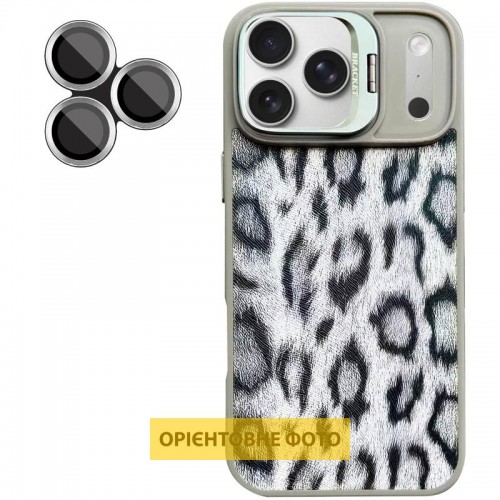 Чохол TPU+PC Wild Leopard with Magnetic Fit and Lens для Apple iPhone 17 Air (6.5") Grey