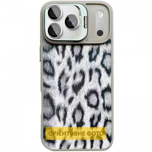 Чохол TPU+PC Wild Leopard with Magnetic Fit and Lens для Apple iPhone 17 Air (6.5") Grey