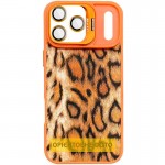 Чохол TPU+PC Wild Leopard with Magnetic Fit and Lens для Apple iPhone 17 Air (6.5") Orange