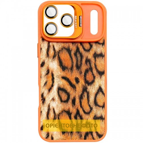Чохол TPU+PC Wild Leopard with Magnetic Fit and Lens для Apple iPhone 17 Air (6.5") Orange