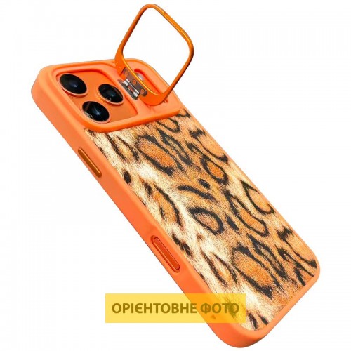 Чохол TPU+PC Wild Leopard with Magnetic Fit and Lens для Apple iPhone 17 Air (6.5") Orange
