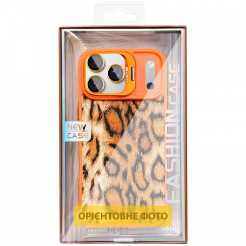 Чохол TPU+PC Wild Leopard with Magnetic Fit and Lens для Apple iPhone 17 Air (6.5") Orange