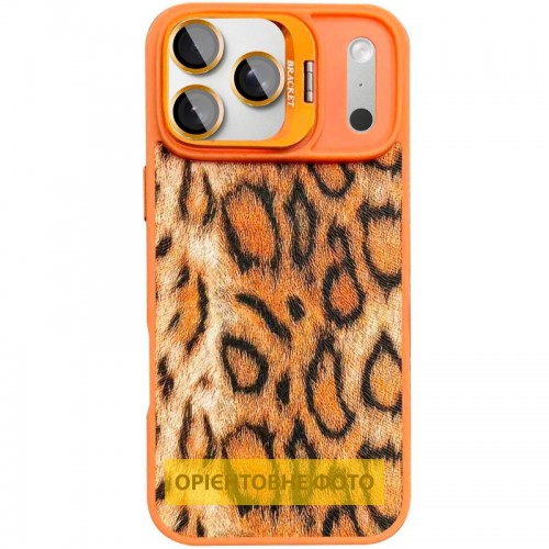Чохол TPU+PC Wild Leopard with Magnetic Fit and Lens для Apple iPhone 17 Air (6.5") Orange