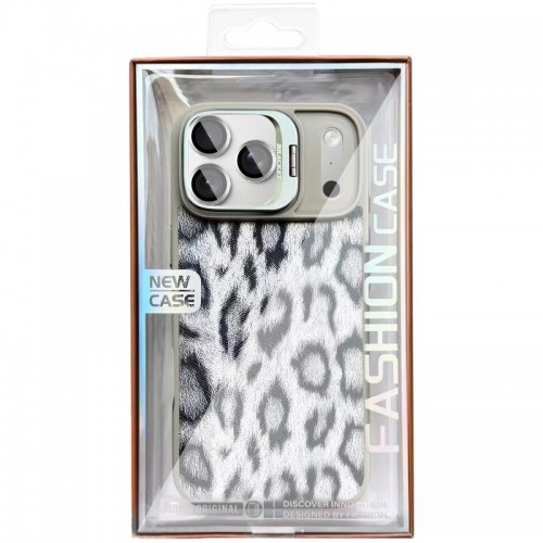 Чохол TPU+PC Wild Leopard with Magnetic Fit and Lens для Apple iPhone 17 Pro (6.3") Grey