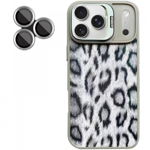 Чохол TPU+PC Wild Leopard with Magnetic Fit and Lens для Apple iPhone 17 Pro (6.3") Grey